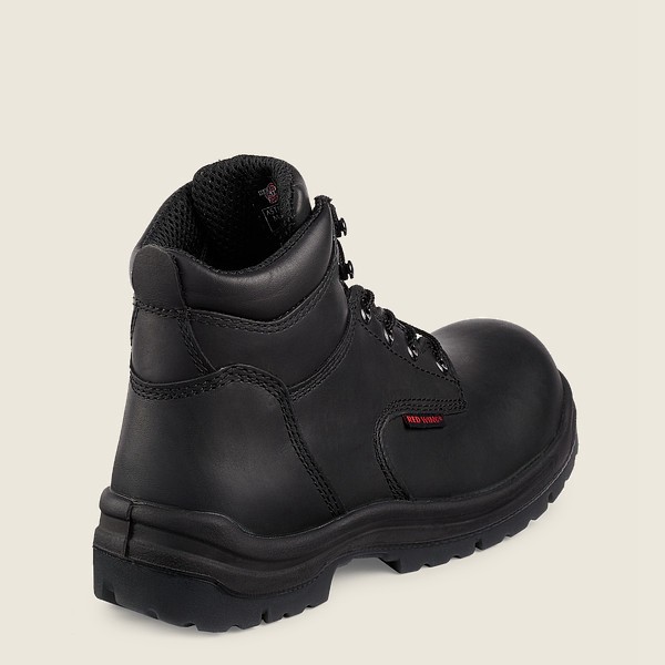 Mens Red Wing King Toe® - 6-inch Toe - Safety Boots Black - VDS795146